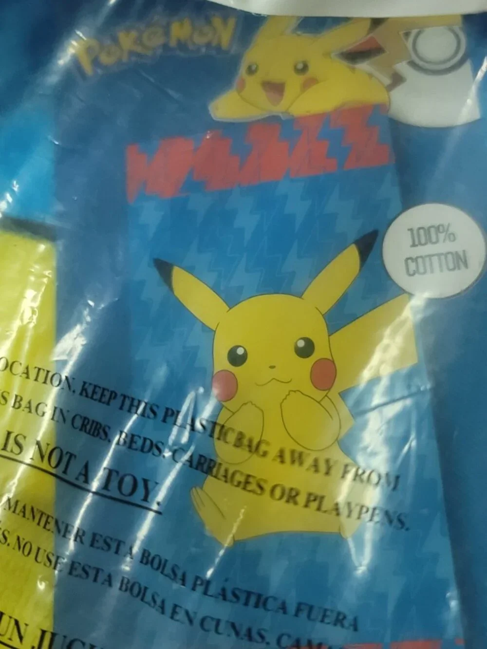 Pokemon Pikachu Cotton Beach Bath Towel Summer Pool 28 x 58 Blue Yellow NEW